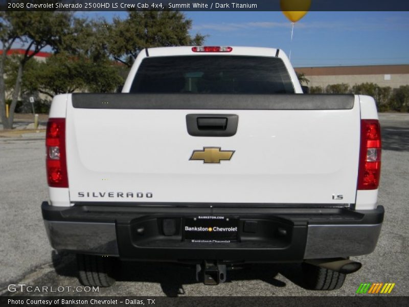 Summit White / Dark Titanium 2008 Chevrolet Silverado 2500HD LS Crew Cab 4x4