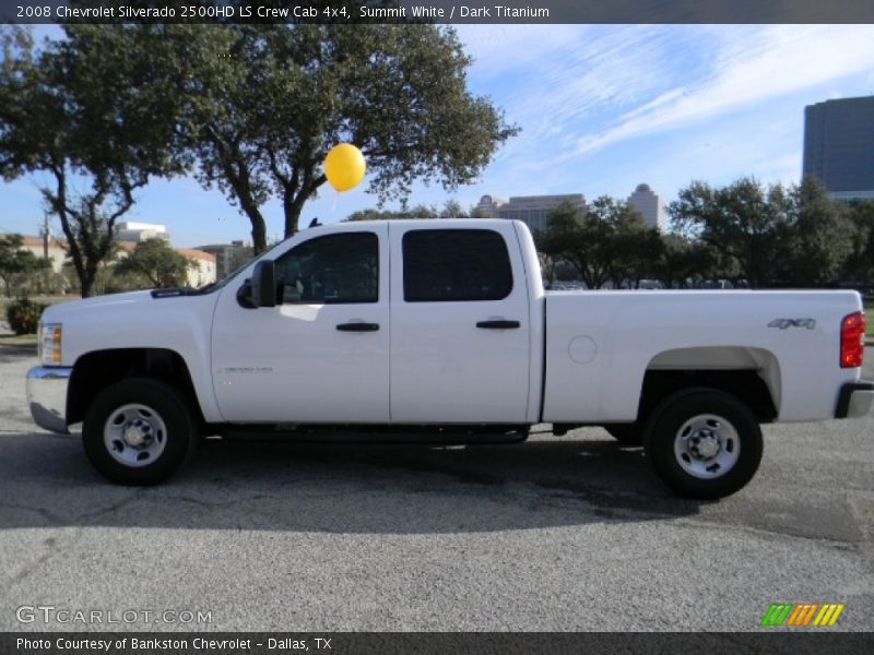 Summit White / Dark Titanium 2008 Chevrolet Silverado 2500HD LS Crew Cab 4x4