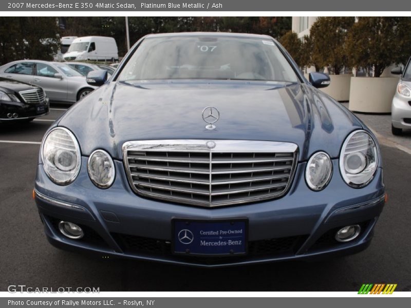 Platinum Blue Metallic / Ash 2007 Mercedes-Benz E 350 4Matic Sedan