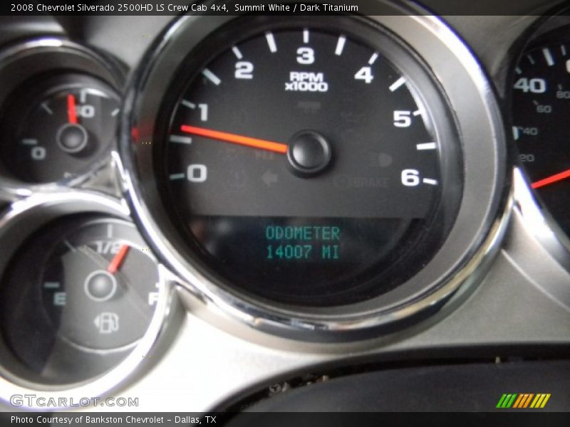 Summit White / Dark Titanium 2008 Chevrolet Silverado 2500HD LS Crew Cab 4x4
