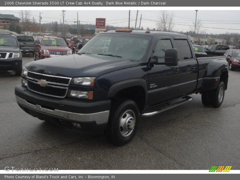 Dark Blue Metallic / Dark Charcoal 2006 Chevrolet Silverado 3500 LT Crew Cab 4x4 Dually