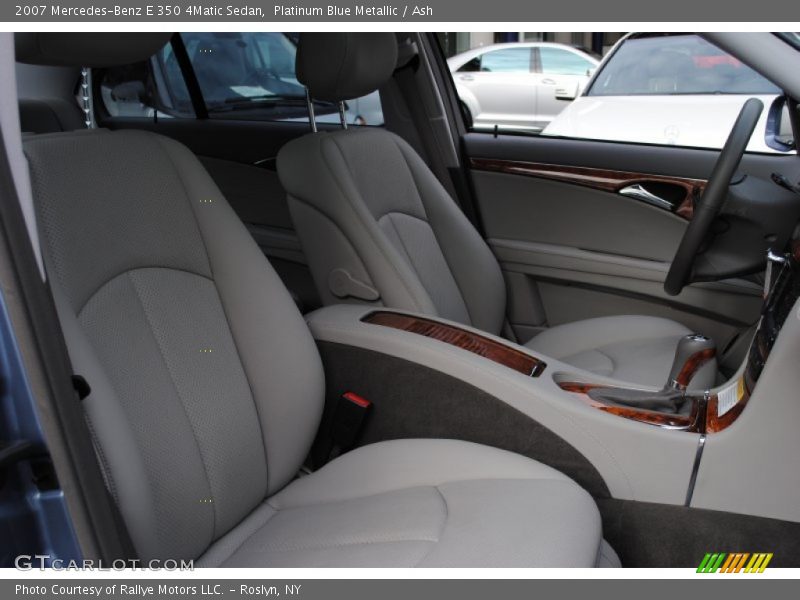 Platinum Blue Metallic / Ash 2007 Mercedes-Benz E 350 4Matic Sedan