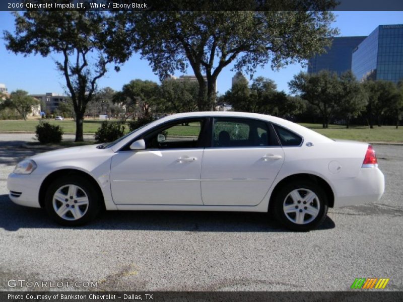White / Ebony Black 2006 Chevrolet Impala LT