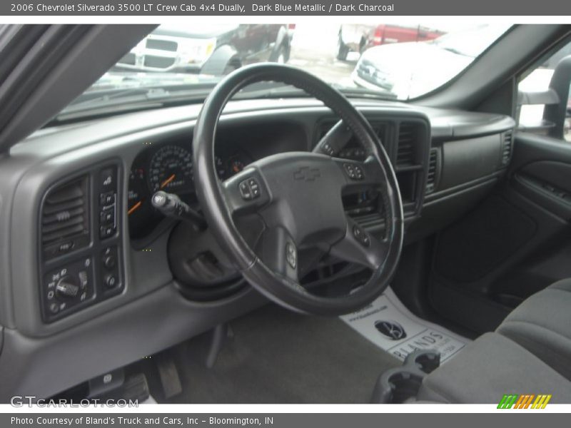 Dark Blue Metallic / Dark Charcoal 2006 Chevrolet Silverado 3500 LT Crew Cab 4x4 Dually