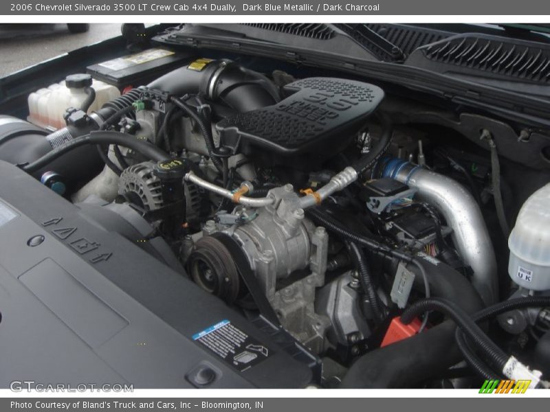 Dark Blue Metallic / Dark Charcoal 2006 Chevrolet Silverado 3500 LT Crew Cab 4x4 Dually