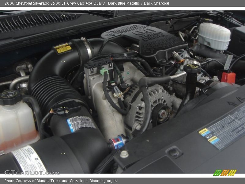 Dark Blue Metallic / Dark Charcoal 2006 Chevrolet Silverado 3500 LT Crew Cab 4x4 Dually