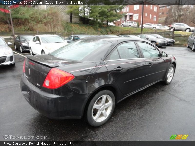 Carbon Black Metallic / Ebony 2009 Pontiac G6 V6 Sedan