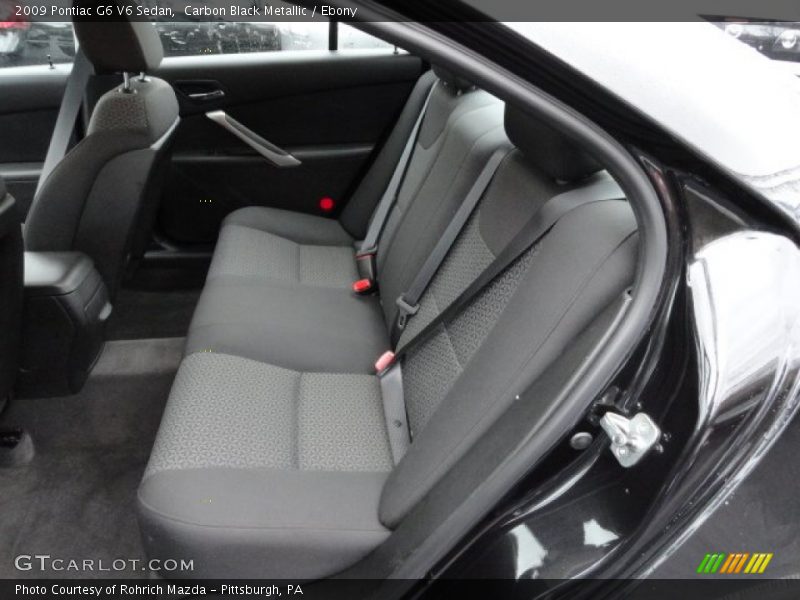Carbon Black Metallic / Ebony 2009 Pontiac G6 V6 Sedan