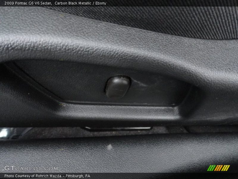 Carbon Black Metallic / Ebony 2009 Pontiac G6 V6 Sedan