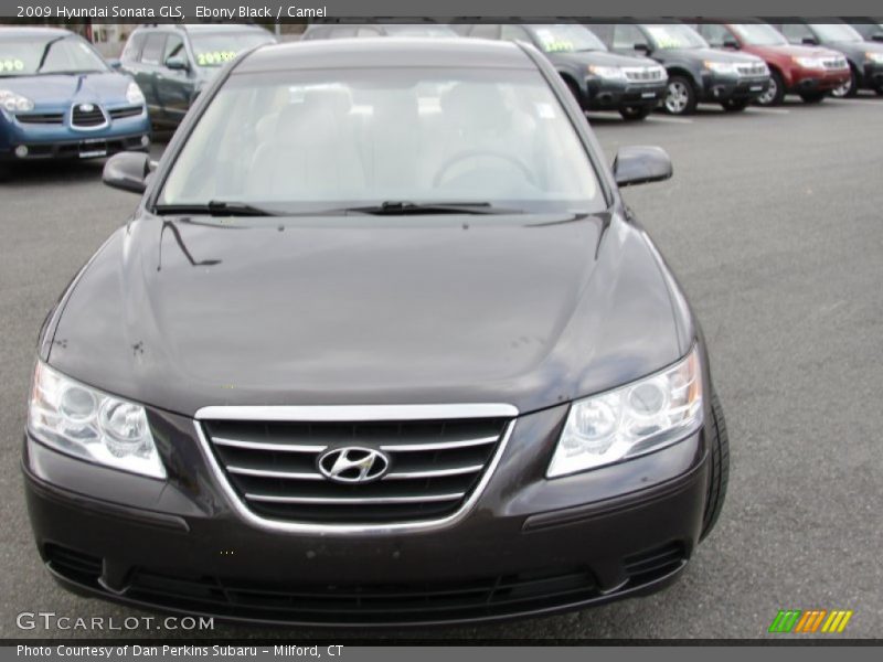 Ebony Black / Camel 2009 Hyundai Sonata GLS