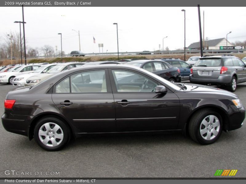 Ebony Black / Camel 2009 Hyundai Sonata GLS