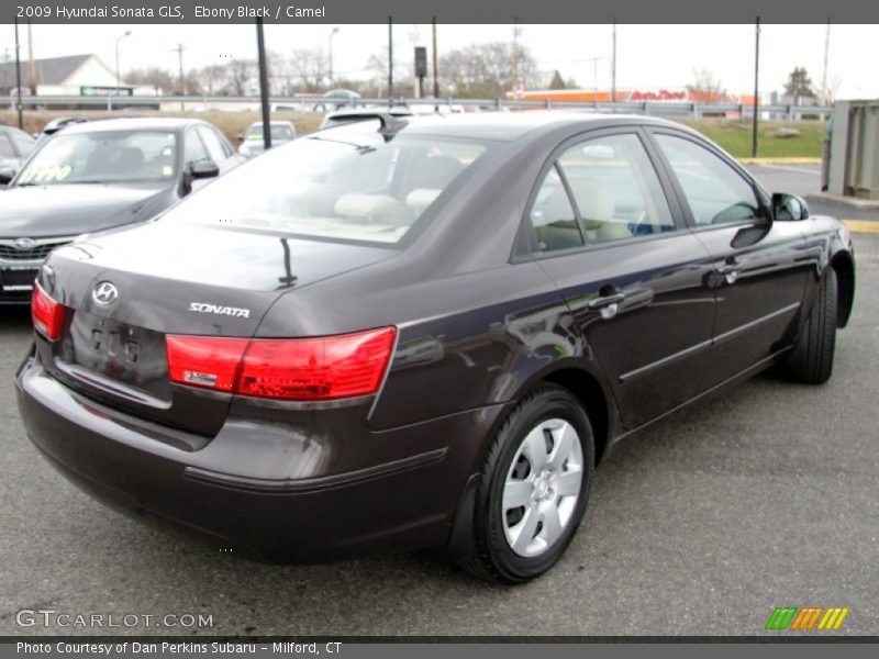 Ebony Black / Camel 2009 Hyundai Sonata GLS