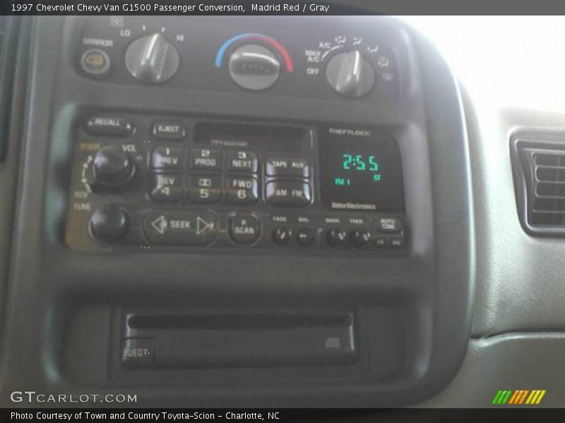 Madrid Red / Gray 1997 Chevrolet Chevy Van G1500 Passenger Conversion