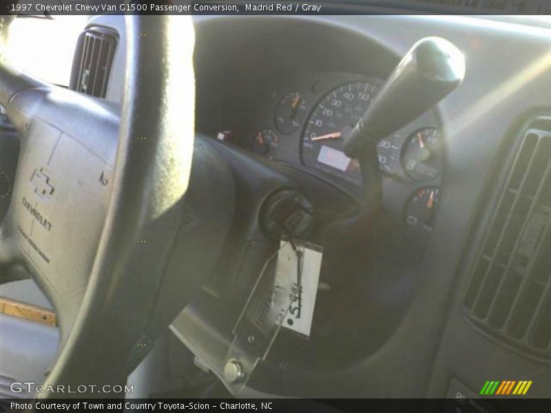Madrid Red / Gray 1997 Chevrolet Chevy Van G1500 Passenger Conversion