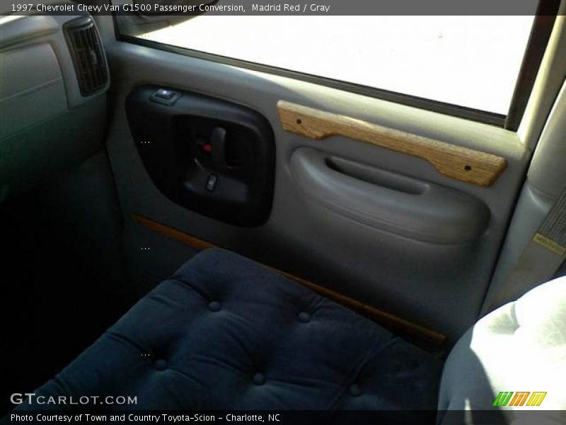 Madrid Red / Gray 1997 Chevrolet Chevy Van G1500 Passenger Conversion