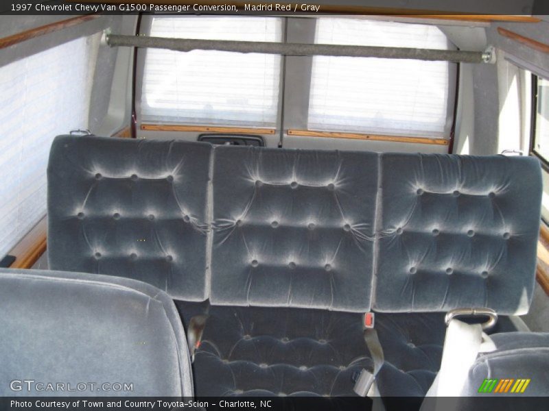 Madrid Red / Gray 1997 Chevrolet Chevy Van G1500 Passenger Conversion