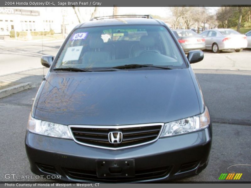 Sage Brush Pearl / Gray 2004 Honda Odyssey EX-L