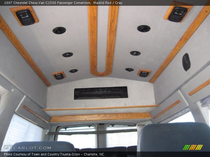 Madrid Red / Gray 1997 Chevrolet Chevy Van G1500 Passenger Conversion
