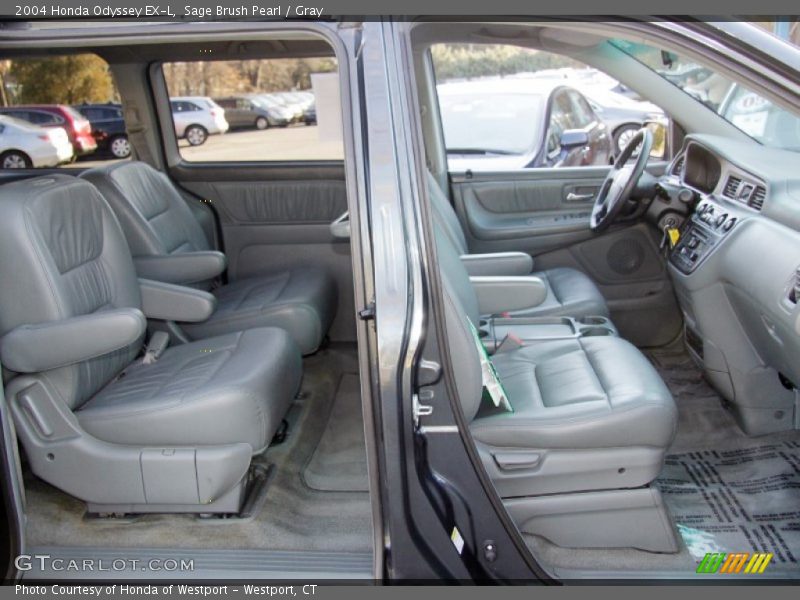 Sage Brush Pearl / Gray 2004 Honda Odyssey EX-L
