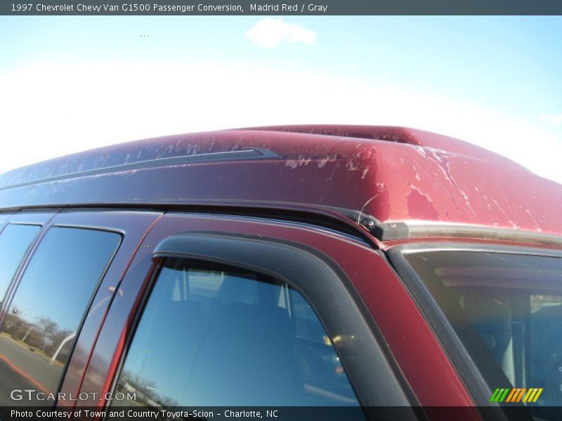 Madrid Red / Gray 1997 Chevrolet Chevy Van G1500 Passenger Conversion