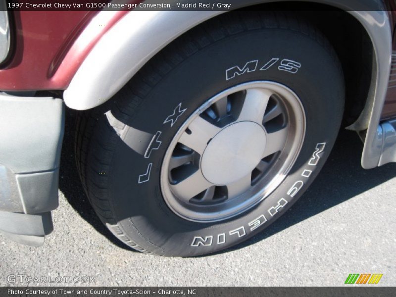 Madrid Red / Gray 1997 Chevrolet Chevy Van G1500 Passenger Conversion