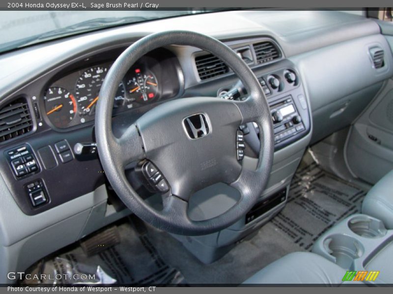 Sage Brush Pearl / Gray 2004 Honda Odyssey EX-L