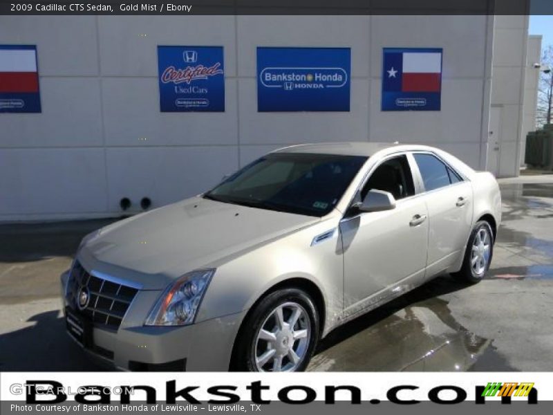 Gold Mist / Ebony 2009 Cadillac CTS Sedan
