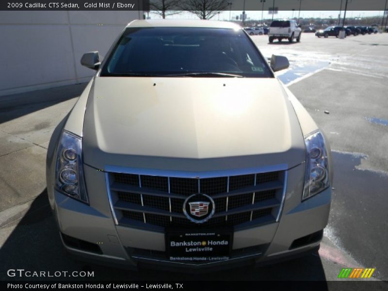 Gold Mist / Ebony 2009 Cadillac CTS Sedan