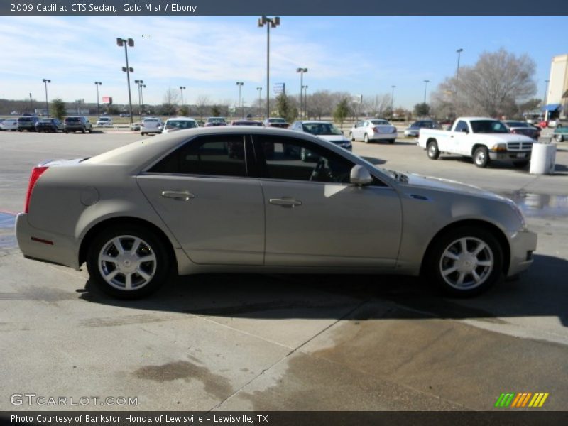 Gold Mist / Ebony 2009 Cadillac CTS Sedan