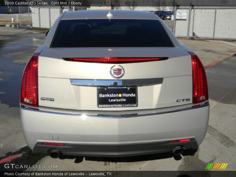 Gold Mist / Ebony 2009 Cadillac CTS Sedan