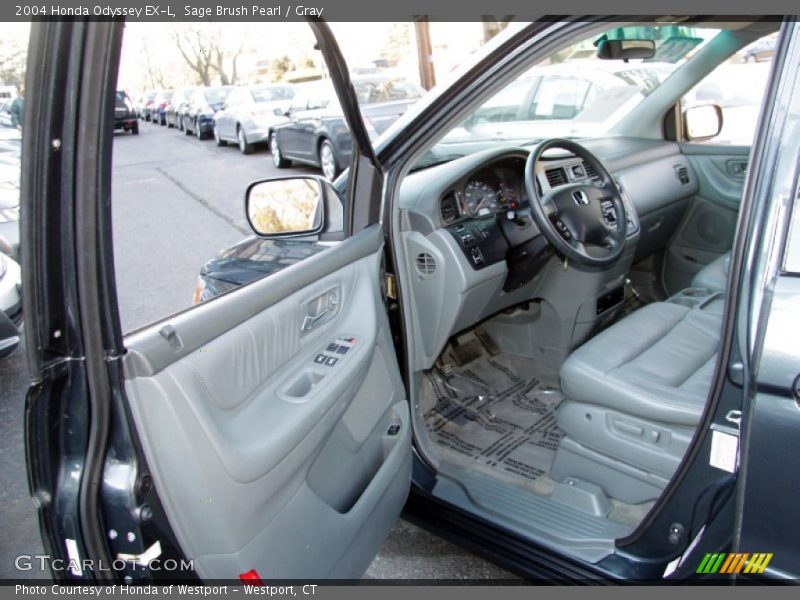 Sage Brush Pearl / Gray 2004 Honda Odyssey EX-L