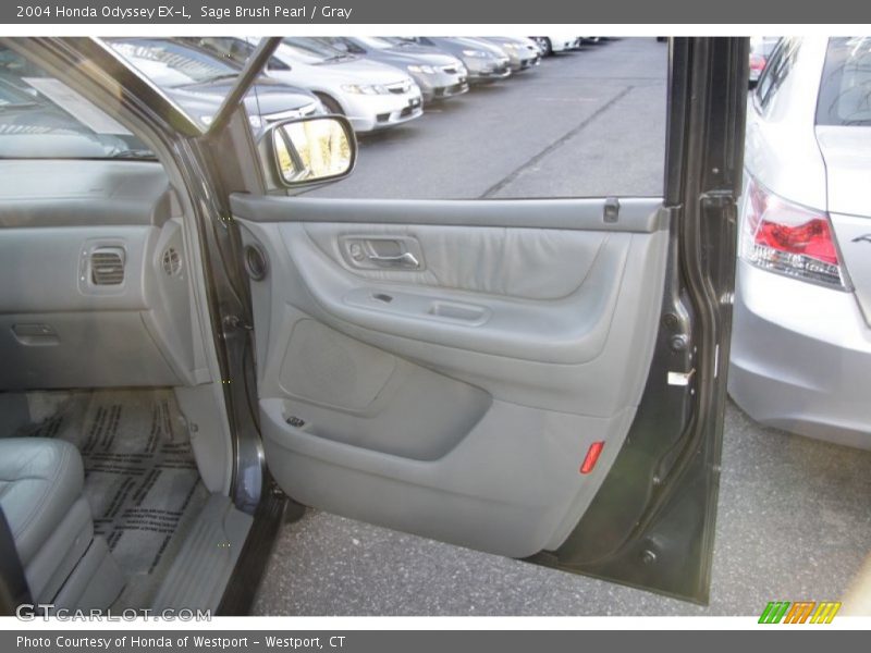 Sage Brush Pearl / Gray 2004 Honda Odyssey EX-L