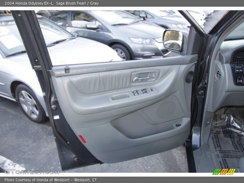 Sage Brush Pearl / Gray 2004 Honda Odyssey EX-L