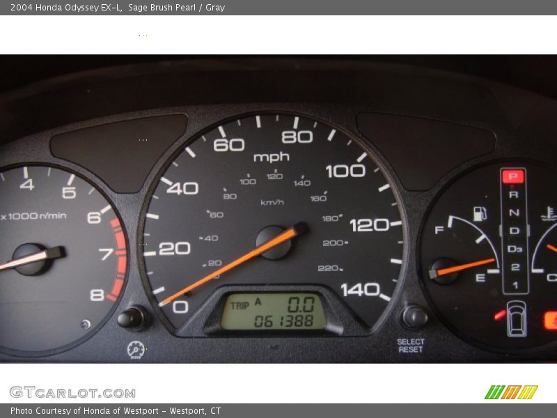 Sage Brush Pearl / Gray 2004 Honda Odyssey EX-L