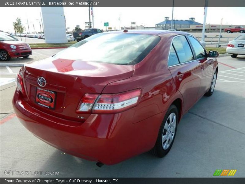 Barcelona Red Metallic / Ash 2011 Toyota Camry LE