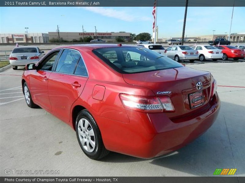 Barcelona Red Metallic / Ash 2011 Toyota Camry LE