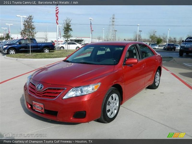 Barcelona Red Metallic / Ash 2011 Toyota Camry LE
