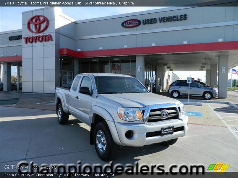Silver Streak Mica / Graphite 2010 Toyota Tacoma PreRunner Access Cab