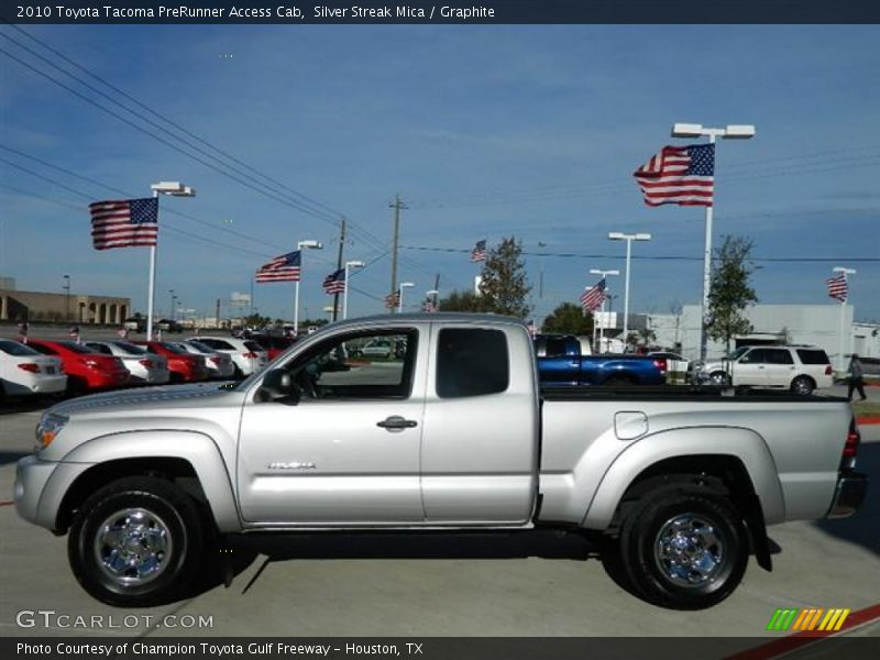 Silver Streak Mica / Graphite 2010 Toyota Tacoma PreRunner Access Cab