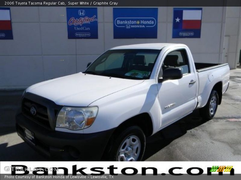 Super White / Graphite Gray 2006 Toyota Tacoma Regular Cab