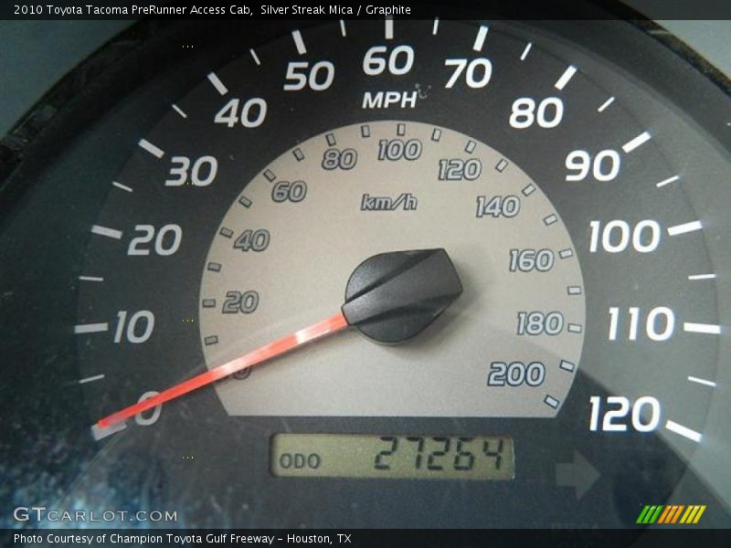 Silver Streak Mica / Graphite 2010 Toyota Tacoma PreRunner Access Cab