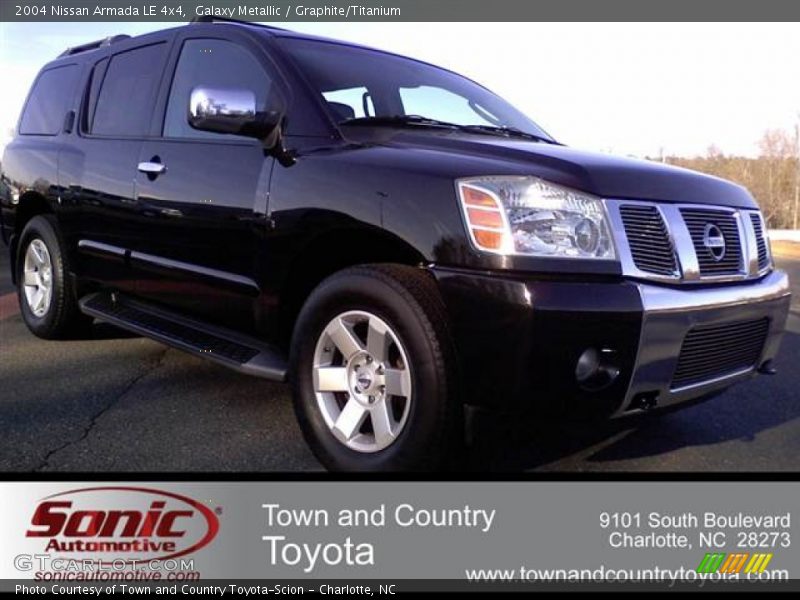 Galaxy Metallic / Graphite/Titanium 2004 Nissan Armada LE 4x4