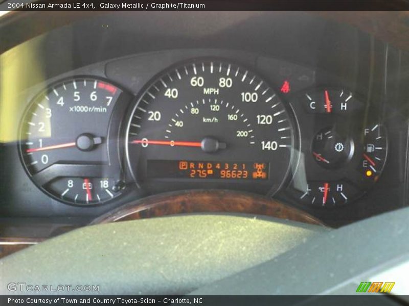 Galaxy Metallic / Graphite/Titanium 2004 Nissan Armada LE 4x4