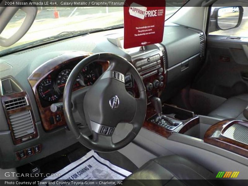 Galaxy Metallic / Graphite/Titanium 2004 Nissan Armada LE 4x4