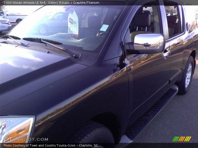 Galaxy Metallic / Graphite/Titanium 2004 Nissan Armada LE 4x4