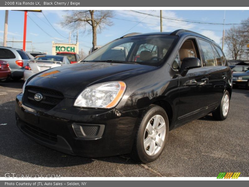 Black Cherry / Beige 2008 Kia Rondo LX