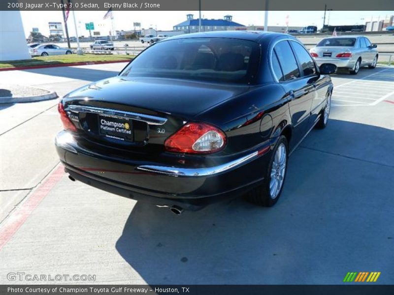 Ebony Black / Stone 2008 Jaguar X-Type 3.0 Sedan