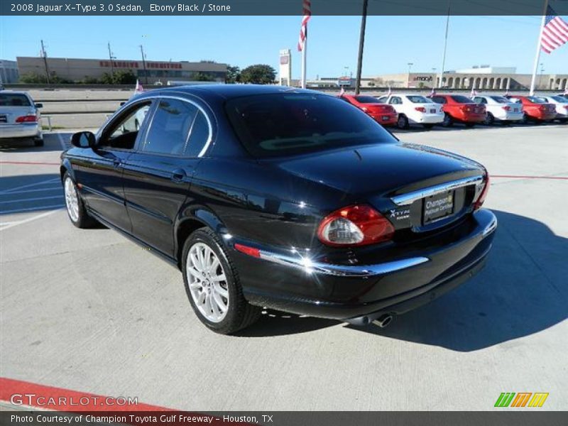 Ebony Black / Stone 2008 Jaguar X-Type 3.0 Sedan