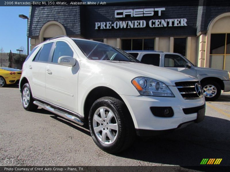Alabaster White / Ash 2006 Mercedes-Benz ML 350 4Matic