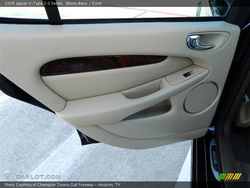 Ebony Black / Stone 2008 Jaguar X-Type 3.0 Sedan
